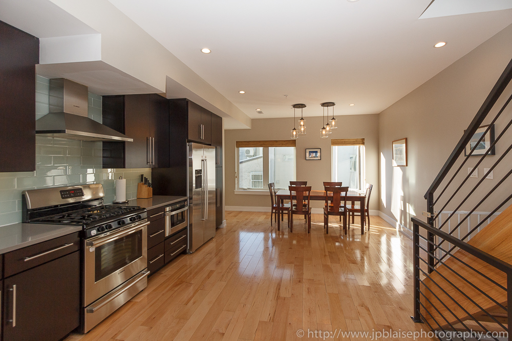 Interior photographer picture: dining table and kitchen