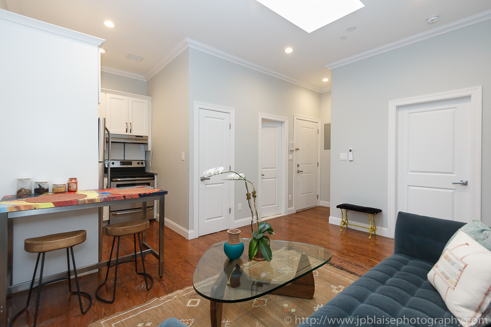NYC interior photographer photo: living space of Harlem apartment