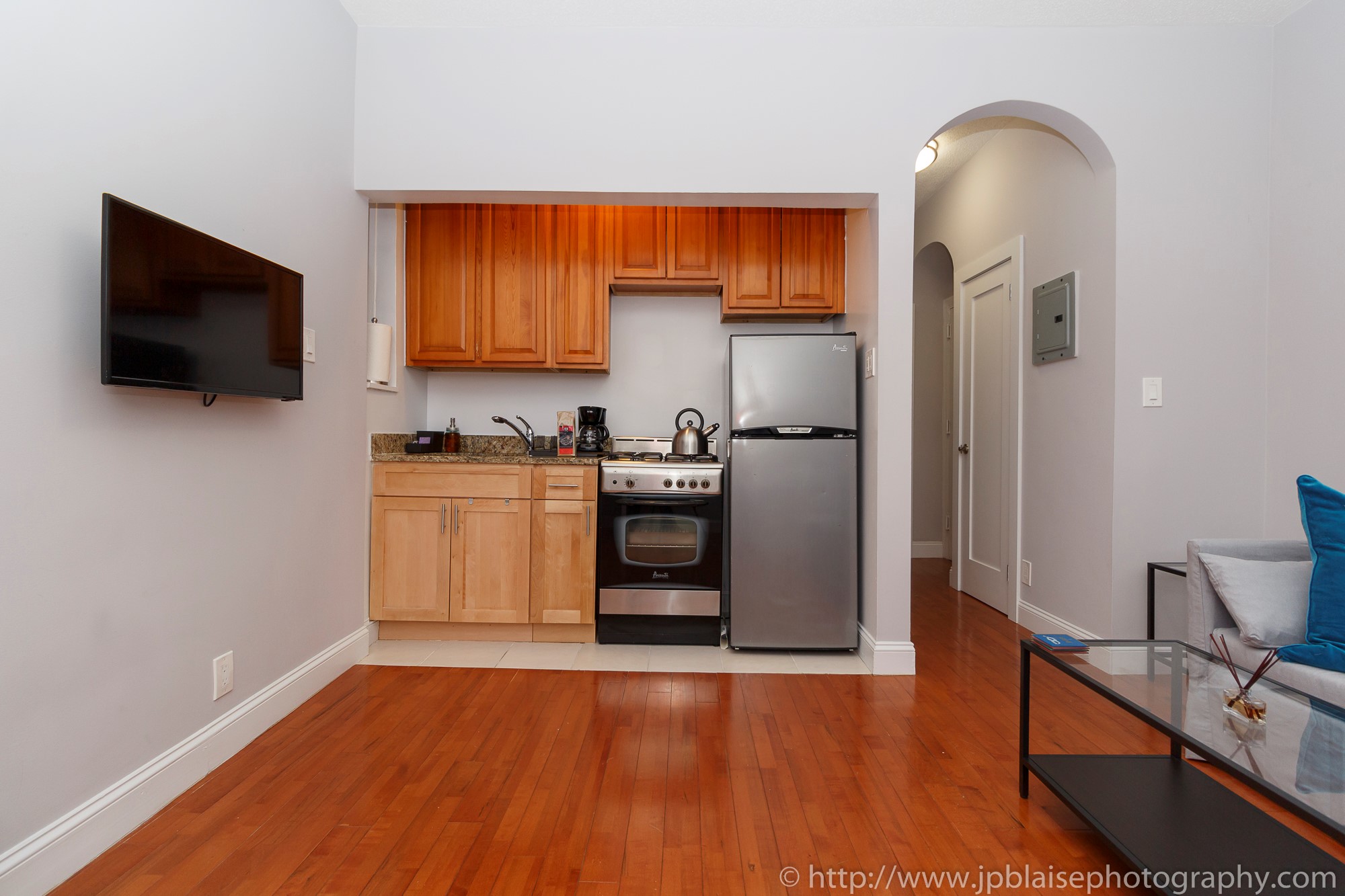 NY apartment photographer Lower East Side one bedroom real estate interior photography kitchen