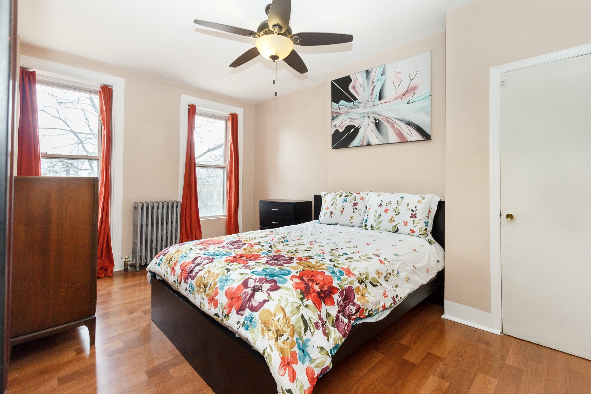 NY apartment photographer one bedroom apartment crown heights brooklyn ny bedroom