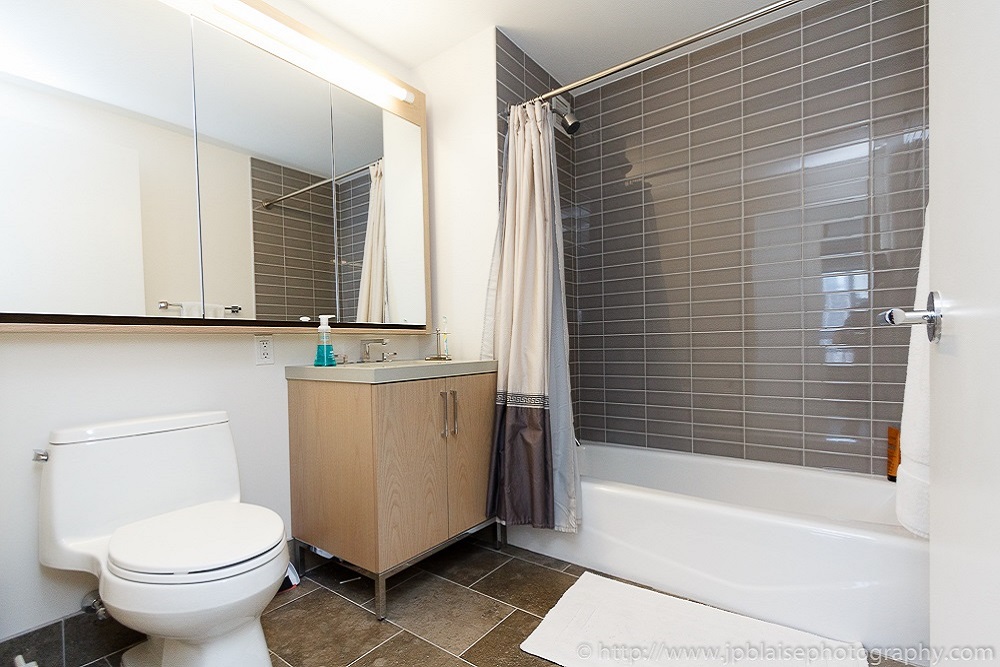  NY Interior photographer work of the day: picture of the bathroom of a Chelsea one bedroom apartment
