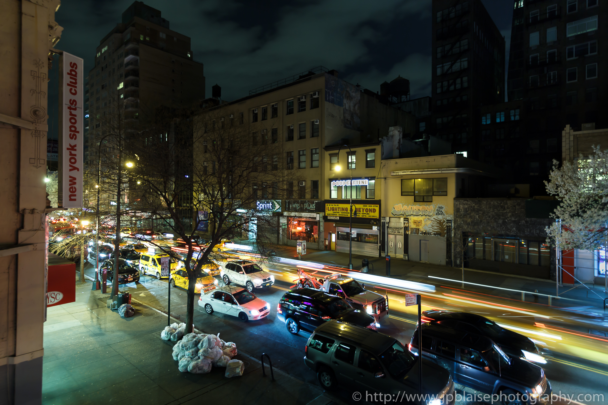 photography of 14th Street on a Friday Night in New York City