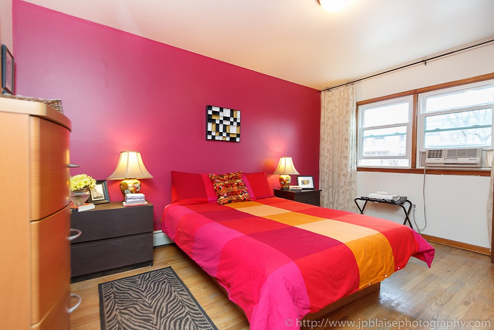 Interior Photographer Work: Bedroom of apartment in Union City, New Jersey