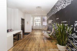 Commercial Real Estate Photographer New York Office Front Desk NY photography